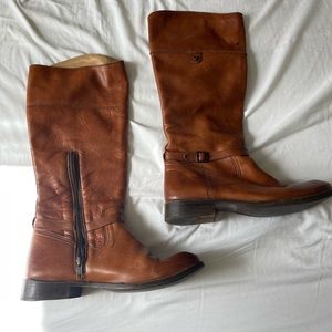 FRYE brown leather boots